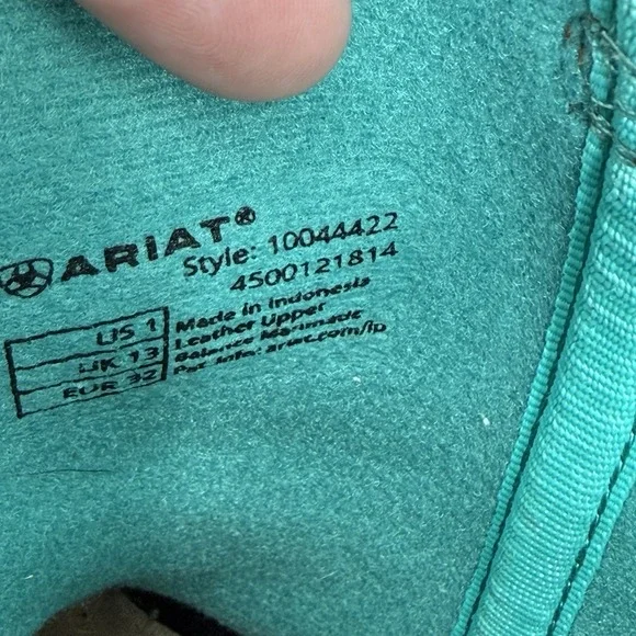 Ariat Kid's Primetime Leopard print Brown Leather US 1 Western Boot 10044422 - Picture 12 of 12